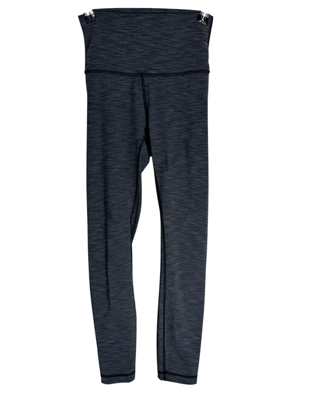 Lululemon Wunder Under High Rise Heathered Gray Leggings Size 2